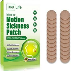 369 Life Motion Sickness Patches for Car and Boat Rides, Ships, Cruise and Airplane & Other Forms of Transport - Travel Essentials, for Adults and Kids (24 Count)