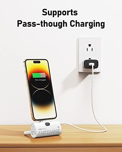 VEEKTOMX Mini Portable Charger for iPhone, Small Power Bank Fast Charging 5000mAh PD Battery Pack Compatible with iPhone 14/14 plus/14 Pro Max/13/13Pro Max/12/12Mini/11/XR/XS/X/8/7 Travel Essentials - Image 5