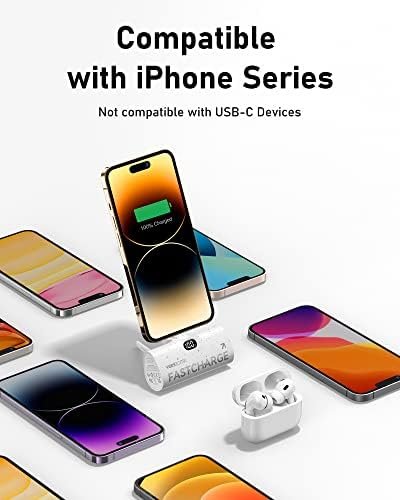 VEEKTOMX Mini Portable Charger for iPhone, Small Power Bank Fast Charging 5000mAh PD Battery Pack Compatible with iPhone 14/14 plus/14 Pro Max/13/13Pro Max/12/12Mini/11/XR/XS/X/8/7 Travel Essentials - Image 3
