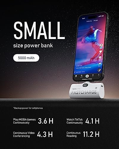 VEEKTOMX Mini Portable Charger for iPhone, Small Power Bank Fast Charging 5000mAh PD Battery Pack Compatible with iPhone 14/14 plus/14 Pro Max/13/13Pro Max/12/12Mini/11/XR/XS/X/8/7 Travel Essentials - Image 7