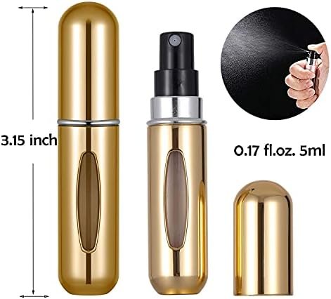 VONOVO Portable Mini Refillable Perfume Atomizer Bottle Atomizer Travel Size Spray Bottles Accessories 5 sets of 5ml/0.2oz - Image 4