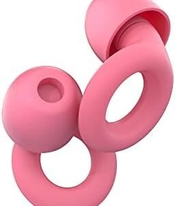 Loop Quiet Solstice Ear Plugs – Super Soft, Reusable Hearing Protection in Flexible Silicone for Sleep, Noise Sensitivity - 8 Ear Tips in XS/S/M/L – 26dB & NRR 14 Noise Cancelling - Cerise