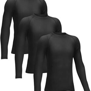 4 or 3 Pack Youth Boys' Compression Leggings Tights Athletic Pants Sports Base Layer for Kids Cold Gear