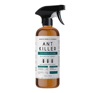 Ant Killer Indoor Safe for Pets and Kids (16oz) by Kate's Home & Garden. Roach & Ant Killer Spray for Indoor & Outdoor. Insecticide for Ants and Roaches with Natural Cedarwood Oil