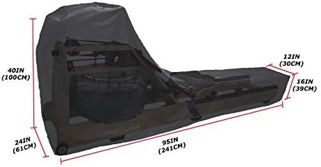 Rowing Machine Cover, Fitness Equipment Protective Cover and Oxford Waterproof Fabric are The Ideal Choice for Indoor and Outdoor use(Black) - Image 2