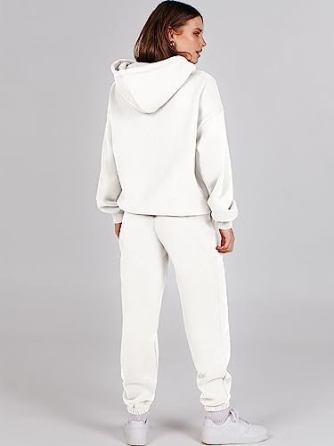 ANRABESS Women 2 Piece Outfits Hoodie Sweatshirt Tracksuit & Oversized Jogger Sweatpants Y2K Sweatsuit Set - Image 6
