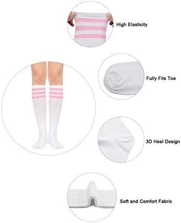 Century Star Women's Knee High Socks Athletic Thin Stripes Tube Socks High Stockings Outdoor Sport Socks - Image 5