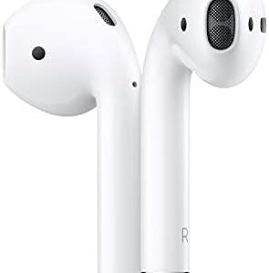 Apple AirPods (2nd Generation) Wireless Earbuds with Lightning Charging Case Included. Over 24 Hours of Battery Life, Effortless Setup. Bluetooth Headphones for iPhone