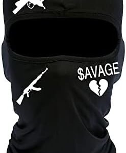 Balaclava Ski Mask Full Face Sun Protection Printing Outdoor Sports Neck Warmer Cycling for Men Women