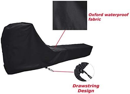 Rowing Machine Cover, Fitness Equipment Protective Cover and Oxford Waterproof Fabric are The Ideal Choice for Indoor and Outdoor use(Black) - Image 4