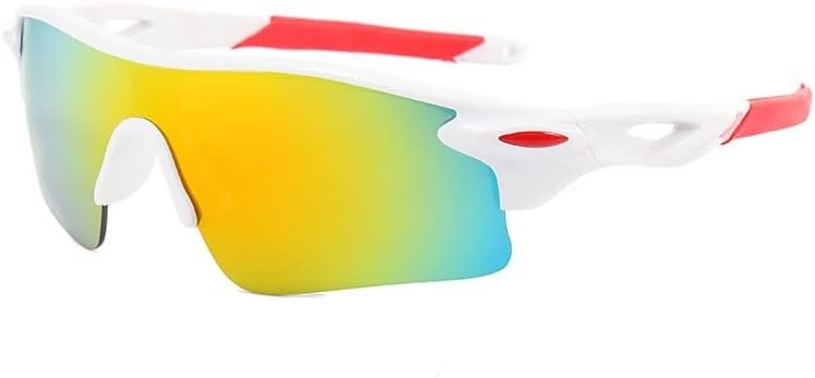 TopG UV400 2 Sports Sunglasses, For KIDS RIDING, Light frame Sunglasses, Boys Girls, White Red Green Black, Baseball Golf - Image 5