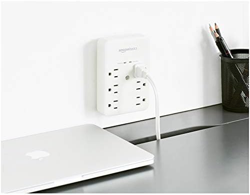 Amazon Basics 6 Outlet Wall-Mount Surge Protector, 1080 Joules - Image 5