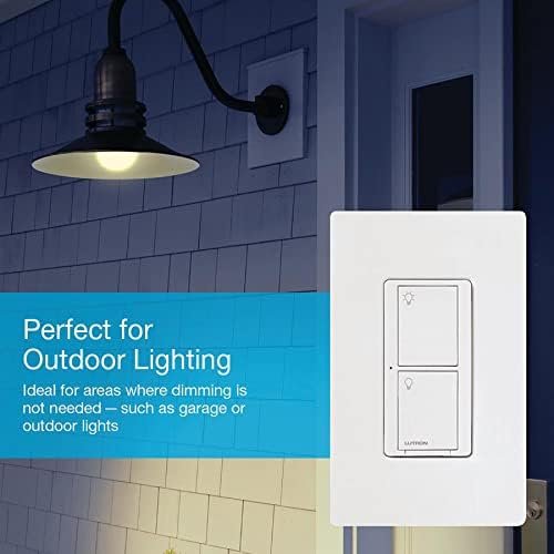 Lutron Caseta Smart Lighting Switch for All Bulb Types or Fans | Neutral Wire Required | PD-6ANS-LA | Light Almond - Image 8