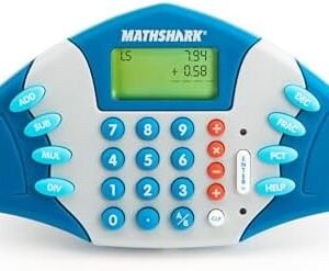Educational Insights MathShark Electronic Math Game, Handheld Electronic Learning Toy, Ages 6+