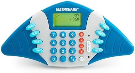 Educational Insights MathShark Electronic Math Game, Handheld Electronic Learning Toy, Ages 6+