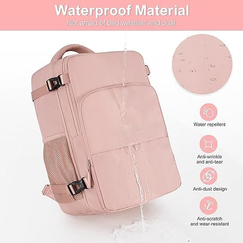 Sinaliy Travel Backpack for Women, Flight Approved Backpack, College Backpack Bag, Casual Daypack, Hiking Backpack, Waterproof Carry On Backpack Business Backpack - Image 7