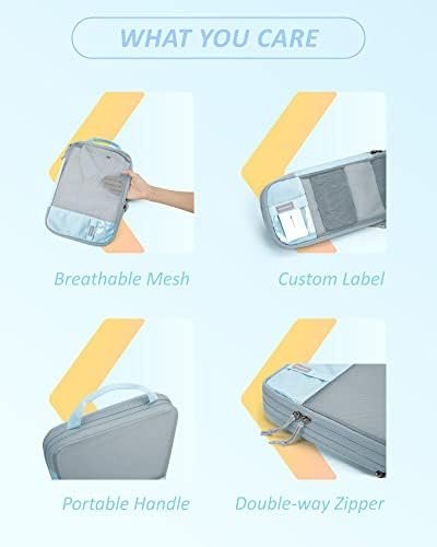 Compression Packing Cubes for Suitcases, BAGSMART 6 Set/4 Set/2 Set Travel Essentials for Travel Organizer Cubes, Lightweight Luggage Suitcase Organizer Bags, Packing Organizers as Travel Accessories - Image 3