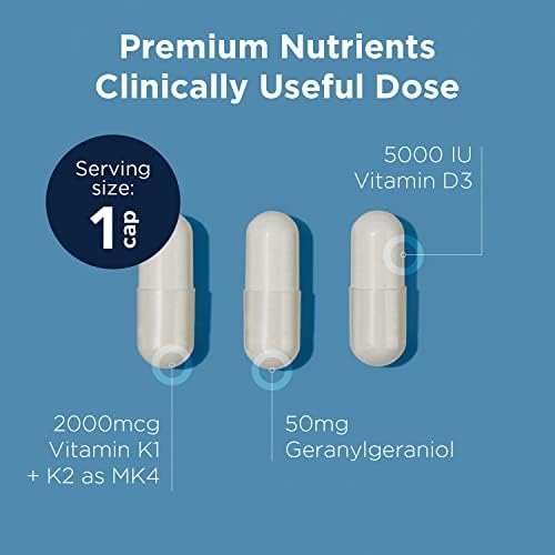 designs for health Vitamin D Supreme - Vitamin D 5000 IU with 2000mcg Vitamin K as mk4 for Bone Health, Heart Health & Immune Support - Vitamin D3 Enhanced with GG Supplement (180 Capsules) - Image 3