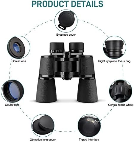 Binoculars 20x50 for Adults,Waterproof/Professional Binoculars Durable & Clear BAK4 Prism FMC Lens,Suitable for Concert and Outdoor Sports,Bird Watching - Image 2