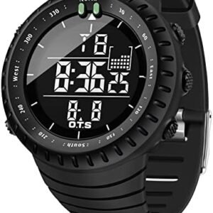 PALADA Men's Digital Sports Watch Waterproof Tactical Watch with LED Backlight Watch for Men