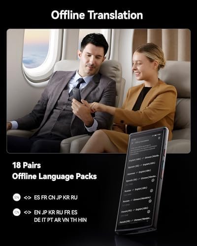 Jarvisen Language Translator Device, Two-Way Instant Voice Translator for 108 Languages, Real-Time Translation Device with Online Offline Translation, Portable Traductor for Travel, Business - Image 5