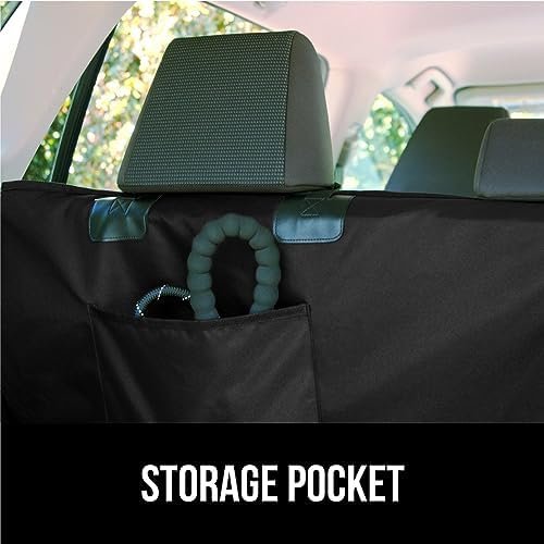 Gorilla Grip Waterproof Heavy Duty Easy Clean Dog Car Seat Cover, Grip Dot Backing, Back Seat Protector for Dogs Muddy Paws, Tear Resistant Hammock, Truck Sedan SUV, Pet Travel Accessories, Black - Image 8