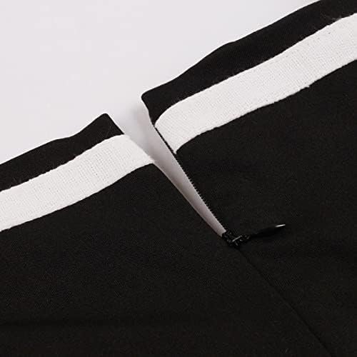 Women Short Sleeve 1950s Retro Vintage Cocktail Party Swing Dress Polka Dot Audrey Dress Casual A-Line Work Dress with Belt - Image 6