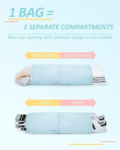 Compression Packing Cubes for Suitcases, BAGSMART 6 Set/4 Set/2 Set Travel Essentials for Travel Organizer Cubes, Lightweight Luggage Suitcase Organizer Bags, Packing Organizers as Travel Accessories - Image 4