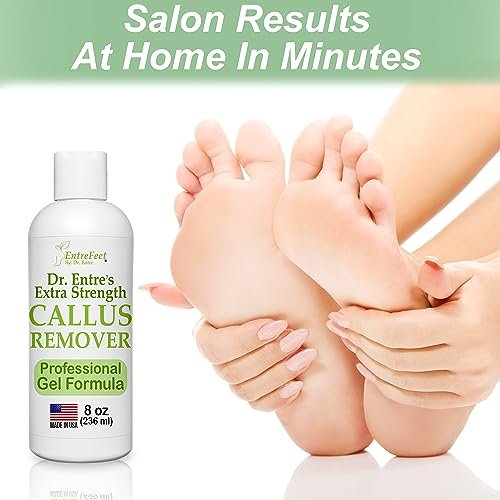 Dr. Entre's Callus Remover Gel: 8oz Extra Strength Callus Remover for Feet, Foot Callus Remover, Foot Care, Pedicure Tools Supplies, Dead Skin Remover - Image 4