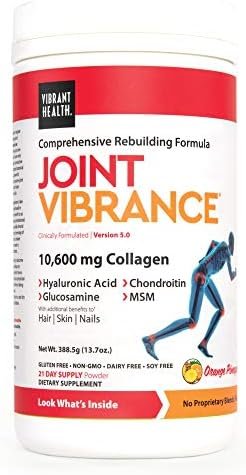 Vibrant Health, Joint Vibrance, Comprehensive Joint and Cartilage Support, Orange Pineapple, 21 Servings
