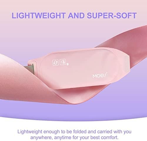MOES HEALTH Heating Pad for Cramps, Menstrual Portable Heating Pad for Women and Girls, 3 Heat Levels and 5 Massage Modes, Gifts for Women - Image 6
