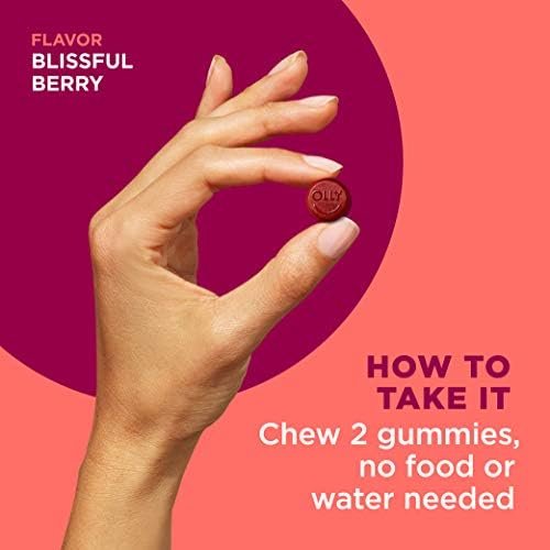 OLLY Women's Multivitamin Gummy, Overall Health and Immune Support, Vitamins A, D, C, E, Biotin, Folic Acid, Adult Chewable Vitamin, Berry, 45 Day Supply - 90 Count (Pack of 1) - Image 6