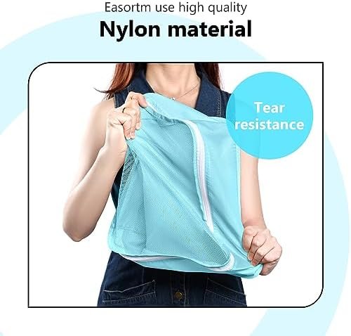 Easortm Packing Cubes 9 Set, Travel Organizer Bags for Luggage Lightweight Suitcase Organizer Bags Set, Luggage Organizer for Travel Essentials.(Blue) - Image 3