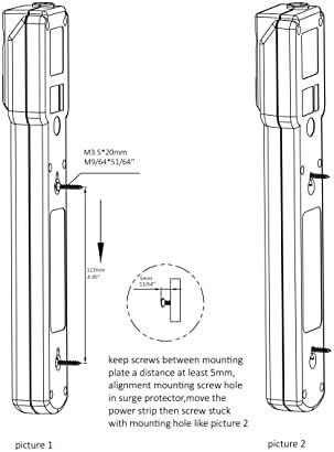 Amazon Basics Rectangular 6-Outlet, 200 Joule Surge Protector Power Strip, 2 Foot, White - Pack of 2 - Image 6