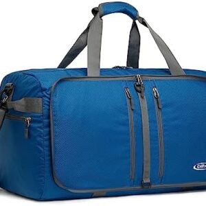 G4Free 40L 65L Foldable Duffel Bag Water Resistant Carry On Tote Bag Lightweight Packable Duffel Bag for Travel Overnight Weekender Bag for Men Women