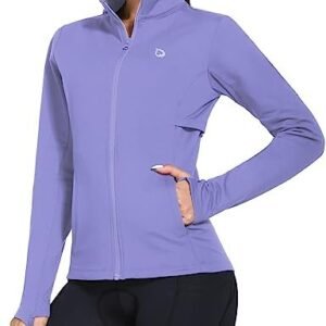 BALEAF Women's Fleece Running Jacket Water Resistant Full Zip Winter Cold Weather Gear Thermal Cycling Workout Jackets