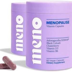 MENO Vitamins for Menopause, 30 Servings (Pack of 2) - Hormone-Free Menopause Supplements for Women with Black Cohosh & Ashwagandha KSM-66 - Helps Alleviate Hot Flashes, Night Sweats, & Mood Swings
