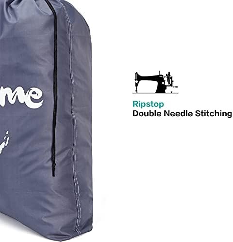 HOMEST 2 Pack XL Wash Me Travel Laundry Bag, Dirty Clothes Organizer, Large Enough to Hold 4 Loads of Laundry, Easy Fit a Laundry Hamper or Basket - Image 4