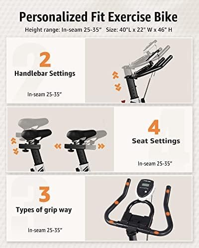 YOSUDA Indoor Cycling Bike/Magnetic Stationary Bike - Cycle Bike with Ipad Mount & Comfortable Seat Cushion - Image 6