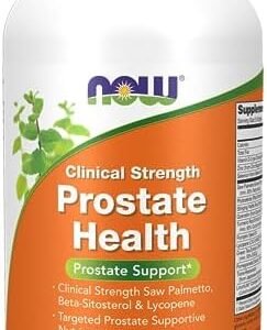 NOW Supplements, Prostate Health, Clinical Strength Saw Palmetto, Beta-Sitosterol & Lycopene, 180 Softgels