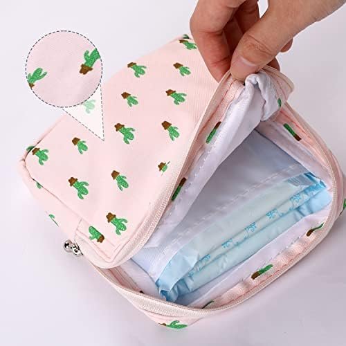 Vin Beauty 3Pcs Pad Bag for Period, Sanitary Napkin pad Pouch, First Period Pouch,Portable Menstrual Pad Pouch Feminine Menstruation First Period Bag for Teen Girls & Women, for Period for School - Image 3