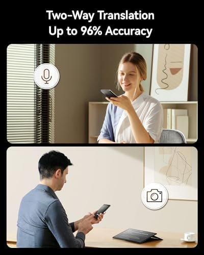 Jarvisen Language Translator Device, Two-Way Instant Voice Translator for 108 Languages, Real-Time Translation Device with Online Offline Translation, Portable Traductor for Travel, Business - Image 3