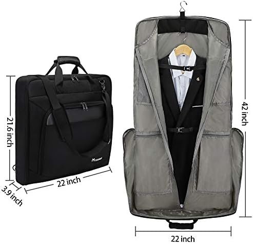 Modoker Suit Luggage Garment Bag with Shoulder Strap, Suit Carry on Bag Hanging Suitcase Garment Bags for Men Women Business Travel - Image 5