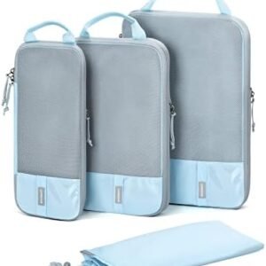 Compression Packing Cubes for Suitcases, BAGSMART 6 Set/4 Set/2 Set Travel Essentials for Travel Organizer Cubes, Lightweight Luggage Suitcase Organizer Bags, Packing Organizers as Travel Accessories