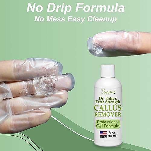 Dr. Entre's Callus Remover Gel: 8oz Extra Strength Callus Remover for Feet, Foot Callus Remover, Foot Care, Pedicure Tools Supplies, Dead Skin Remover - Image 5