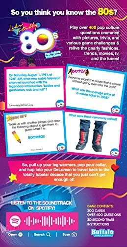 Buffalo Games Like Totally 80's - Pop Culture Trivia Game - Image 2