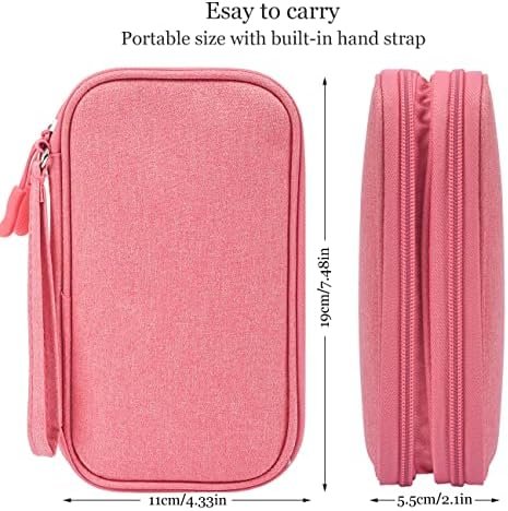 Electronic Organizer Travel USB Cable Accessories Bag/Case,Waterproof for Power Bank,Charging Cords,Chargers,Mouse ,Earphones Flash Drive - Image 3