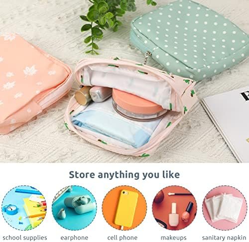 Vin Beauty 3Pcs Pad Bag for Period, Sanitary Napkin pad Pouch, First Period Pouch,Portable Menstrual Pad Pouch Feminine Menstruation First Period Bag for Teen Girls & Women, for Period for School - Image 8