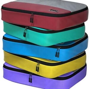 Packing Cubes for Suitcases - 5 Pcs set of Packing Cubes for Travel - Packing Cubes for Carry on Suitcase Organizer Bags - Travel Cubes Travel Organizer Bags for Luggage