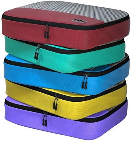Packing Cubes for Suitcases - 5 Pcs set of Packing Cubes for Travel - Packing Cubes for Carry on Suitcase Organizer Bags - Travel Cubes Travel Organizer Bags for Luggage